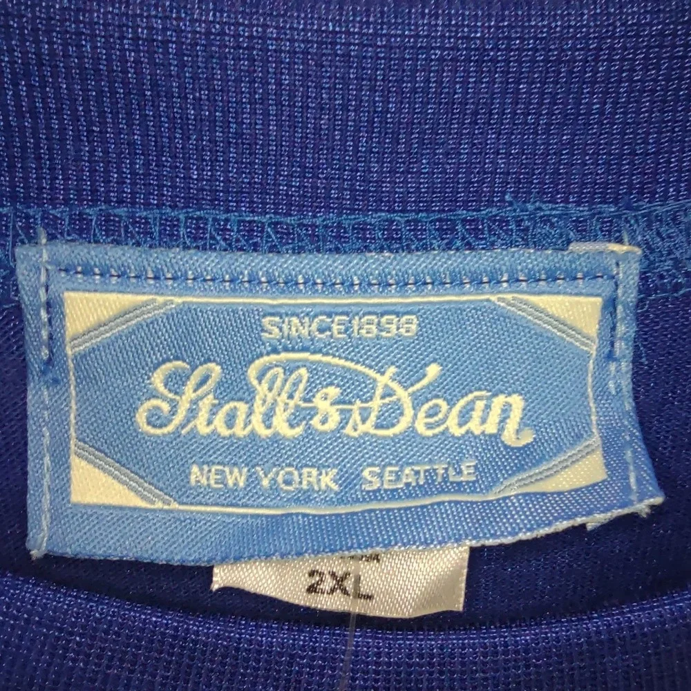 Stall & Dean Rucker Vintage Cougars Jersey Mens 2XL Royal Blue Yellow 8 R14-SSCG